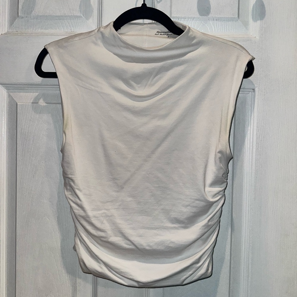 Abercrombie & Fitch Cream Muscle Tee